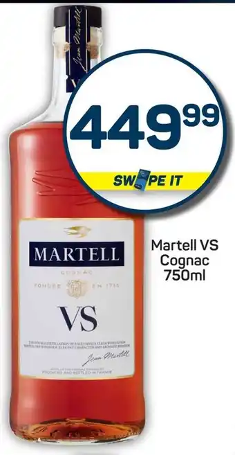 Pick n Pay Martell VS Cognac offer
