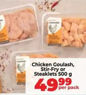 Food Lover's Market Chicken Goulash, Stir-Fry or Steaklets offer