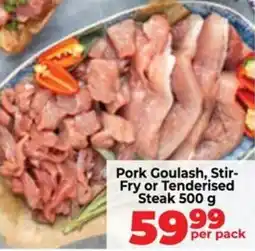 Food Lover's Market Pork Goulash, Stir-Fry or Tenderised Steak offer