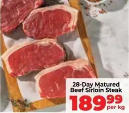 Food Lover's Market 28-Day Matured Beef Sirloin Steak offer
