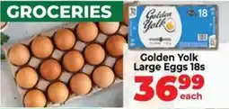 Food Lover's Market Golden Yolk Large Eggs offer