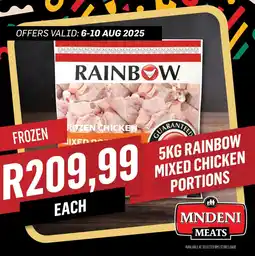 Bluff Meat Supply Rainbow mixed chicken portions offer