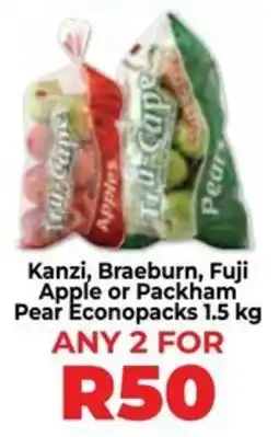 Kanzi, Braeburn, Fuji Apple or Packham Pear Econopacks