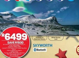 Pick n Pay Skyworth 50" uhd smart android tv offer