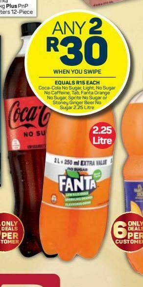 Pick n Pay Coca-cola / fanta 2 offer