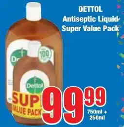 Boxer Superstores DETTOL Antiseptic Liquid Super Value Pack offer
