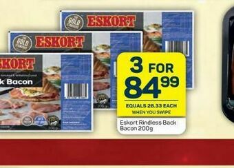 Pick n Pay Eskort bacon 3 offer