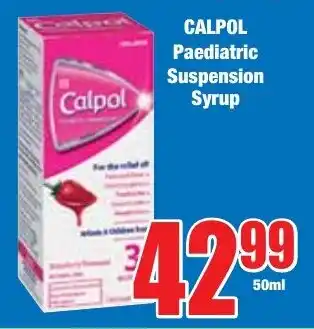 Boxer Superstores CALPOL Paediatric Suspension Syrup offer