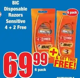 Boxer Superstores BIC Disposable Razors Sensitive offer