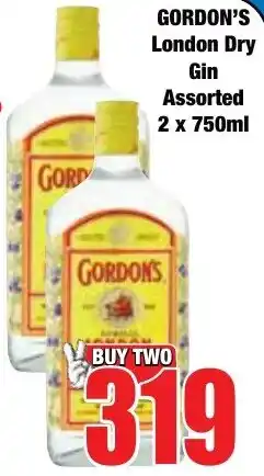 GORDON'S London Dry Gin Assorted