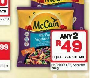 Pick n Pay Mccain mixed vegetables 2 offer