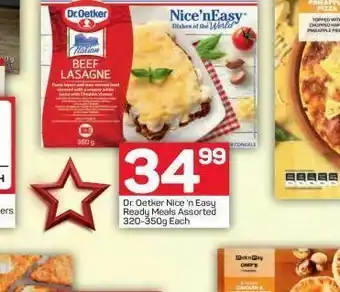 Pick n Pay Dr. oetker beef lasagne offer