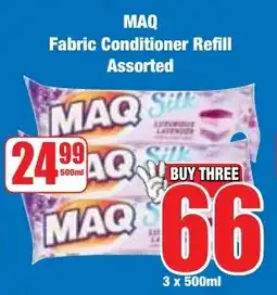 Boxer Superstores MAQ Fabric Conditioner Refill Assorted offer