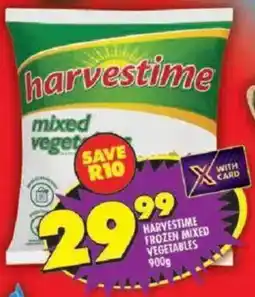 Shoprite Harvestime frozen mixed vegetables offer