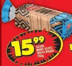 Shoprite Sasko more slices white bread offer