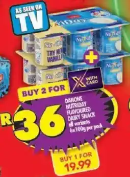Shoprite Danone nutriday flavoured dairy snack all variants offer