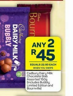 Pick n Pay Cadbury chocolate slabs 2 offer