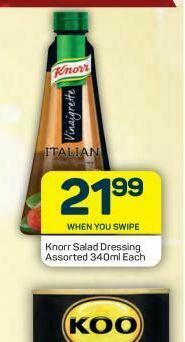 Pick n Pay Knorr salad dressing offer