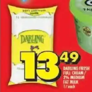Shoprite Darling fresh full cream 2% medium fat milk offer