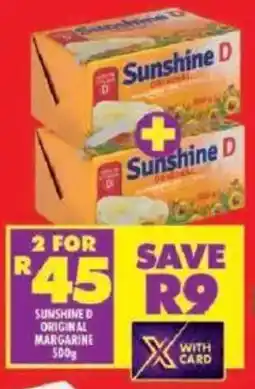 Shoprite Sunshine D original margarine offer