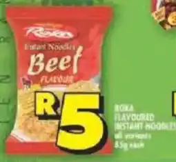 Shoprite Roka flavoured instant noodles offer