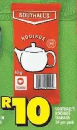 Shoprite Southall's rooibos teabags offer