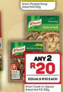 Pick n Pay Knorr sauce 2 offer