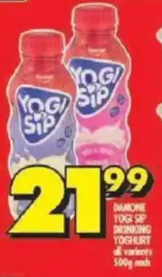 Shoprite Danone yogi sip drinking yoghurt offer