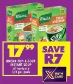 Shoprite Knorr cup-a-soup instant soup all variants offer