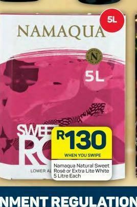 Pick n Pay Namaqua wines offer