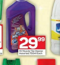 Mr. muscle tile cleaner