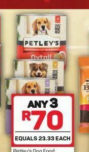 Pick n Pay Petley's dog food 3 offer