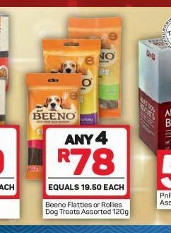 Pick n Pay Beeno dog biscuits 4 offer