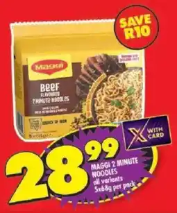 Shoprite Maggi 2 minute noodles all variants offer