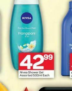 Pick n Pay Nivea shower gel offer