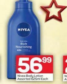 Pick n Pay Nivea body lotion offer