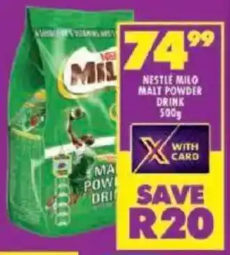 Shoprite Nestle milo malt powder drink offer