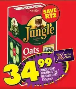 Shoprite Jungle oats porridge/ instant oats offer