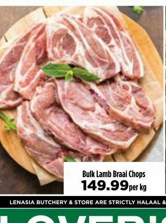Food Lover's Market Lamb braai chops offer