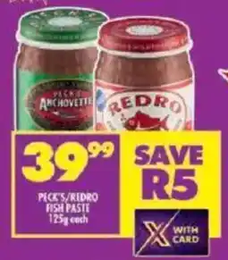 Shoprite Peck's/ redro fish paste offer