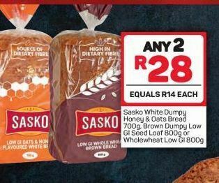 Pick n Pay Hypermarket Sasko bread 2 offer