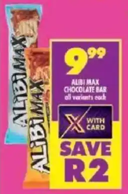 Shoprite Alibi max chocolate bar offer