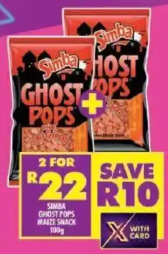 Shoprite Simba ghost pops maize snack offer