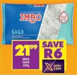 Shoprite Imbo Sago offer