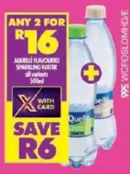Shoprite Aquelle flavoured sparkling water all variants offer