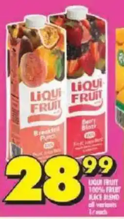 Shoprite Liqui fruit 100% fruit juice blend offer
