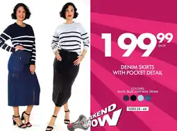 Save Hyper Denim skirts with pocket detail offer