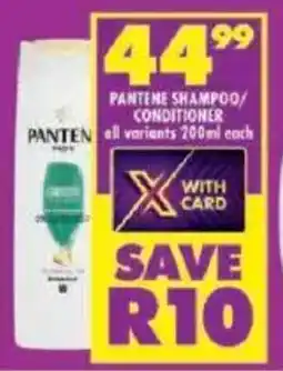 Shoprite Pantene shampoo/ conditioner offer