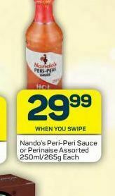 Pick n Pay Hypermarket Nando's sauces offer