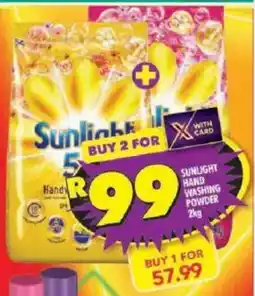 Shoprite Sunlight hand washing powder offer